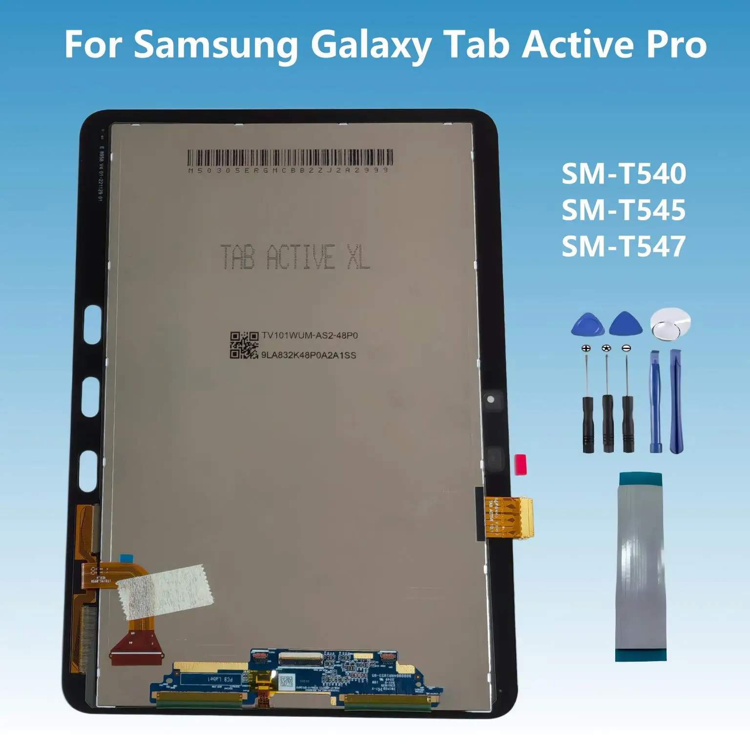 AAA For Samsung Galaxy Tab Active Pro SM-T540 Wi-Fi SM-T545 SM-T547 LTE LCD Display Touch Screen Digitizer Assembly Replacement