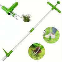 1set 39inch Weed Puller Stand Up Manual Weed Removal Tools Long Handle Weeder Hand Tool with Stainless Steel Claw Sturdy Lightwe