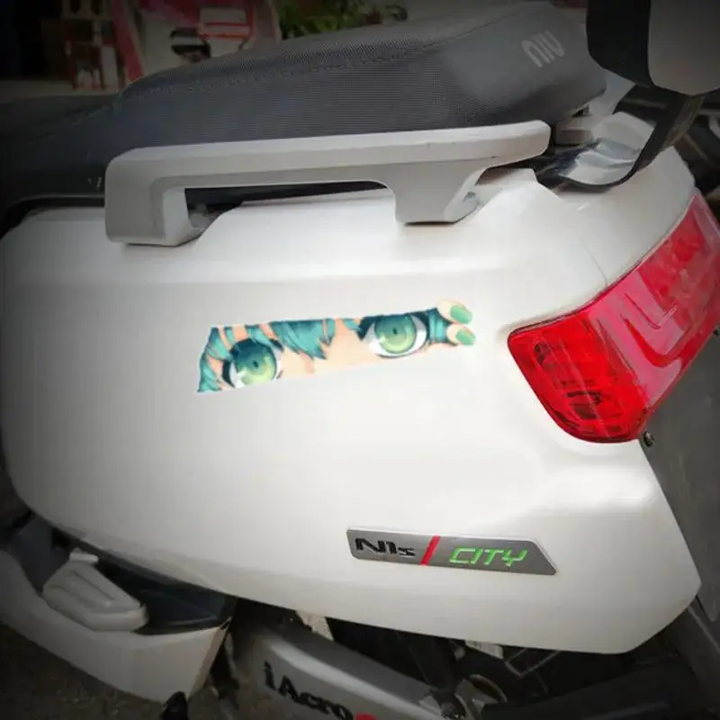 Animation Cartoon Around Hatsune Miku Car Motorcycle Helmet Scratch Stickers Decorative Stickers Secondary Waterproof Stickers.