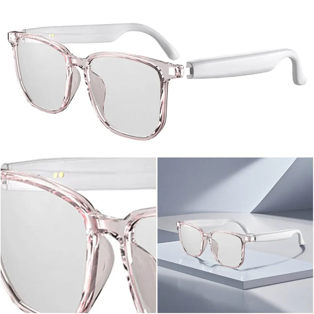 

Smart Glasses Wireless Earbuds Automatic Voice Translation Audio Glasses Support 75 Languages BT 5.4 for Travel Business Meeting