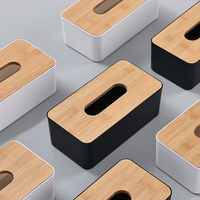 Kitchen Tissue Box Plastic Detachable Rectangle Minimally Designed Paper Box for Household Dining Table Living Room Bathroom TMZ