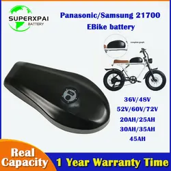 60V 72V 21700 Fuel Tank Ebike Battery  36V 48V 52V 45Ah 35Ah 30Ah 20Ah Bicycle Escooter for super 1500w-3000W motor