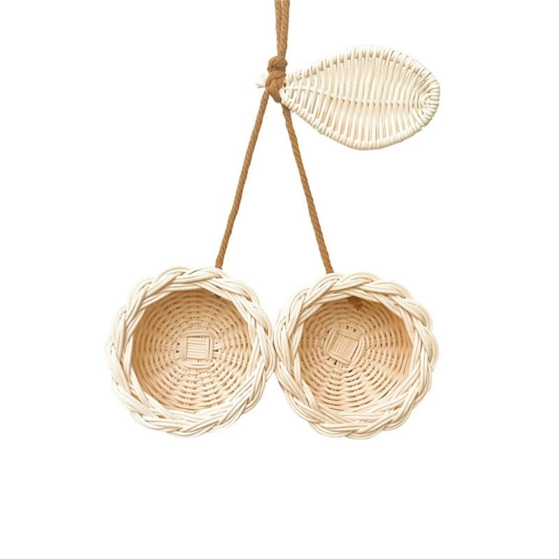 

Rattan Fruit Baby Nursery Room Decorations Kids Bedroom Wall Hanging Pendant W3JF