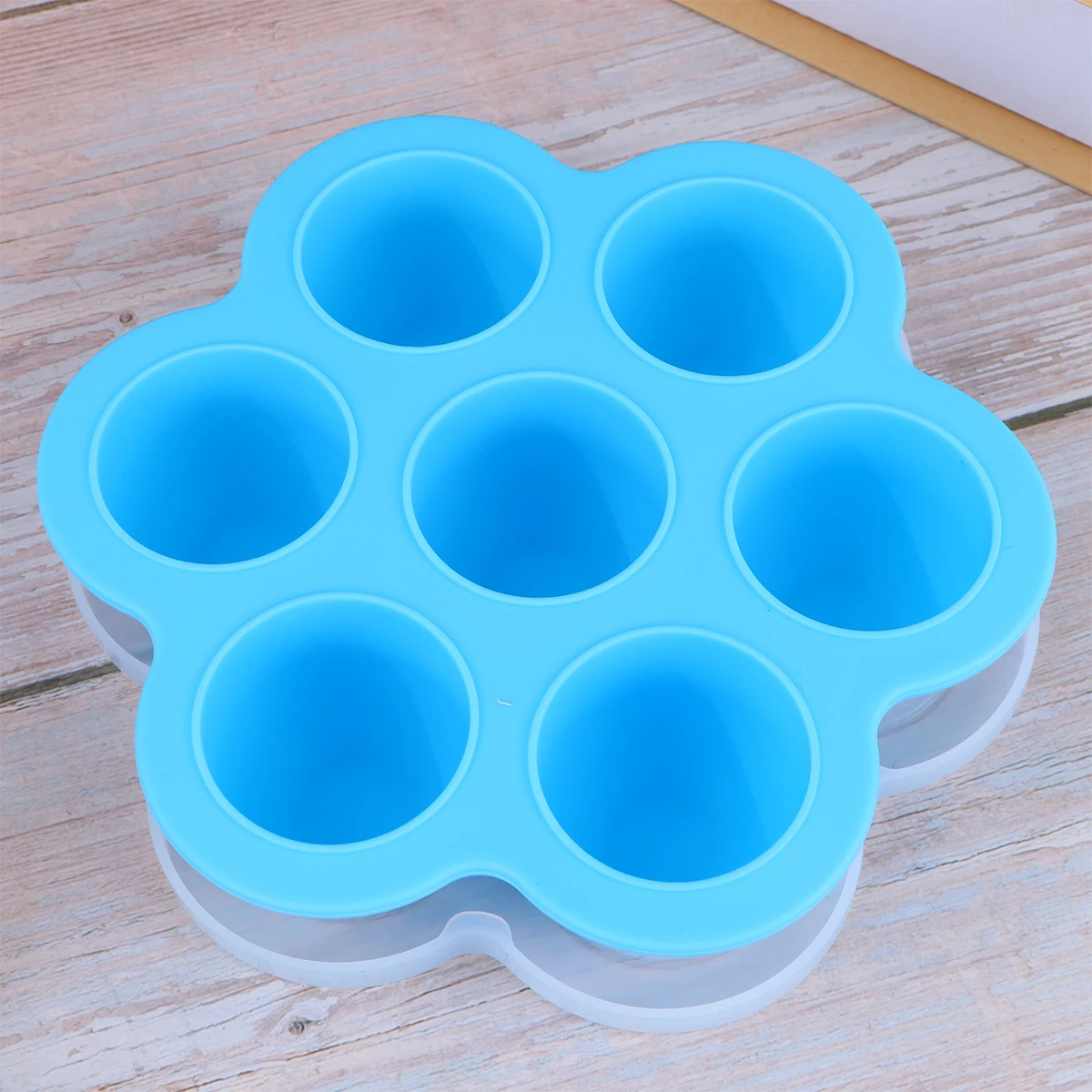 

200G Reusable Storage Container and Baby Food Container Food Storage Trays with Clip-On Lid 7 Cavities Food Storage Conatiners F