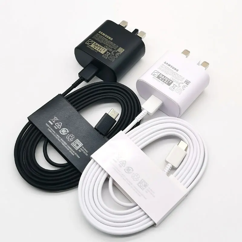 Samsung 25W UK Charger Super Fast Charge Adapter For Galaxy Z Flip Fold 6 5 4 3 2 S24 S23 S22 S21 S20 Note 10 Plus 20 Ultra A55 - náhled 6