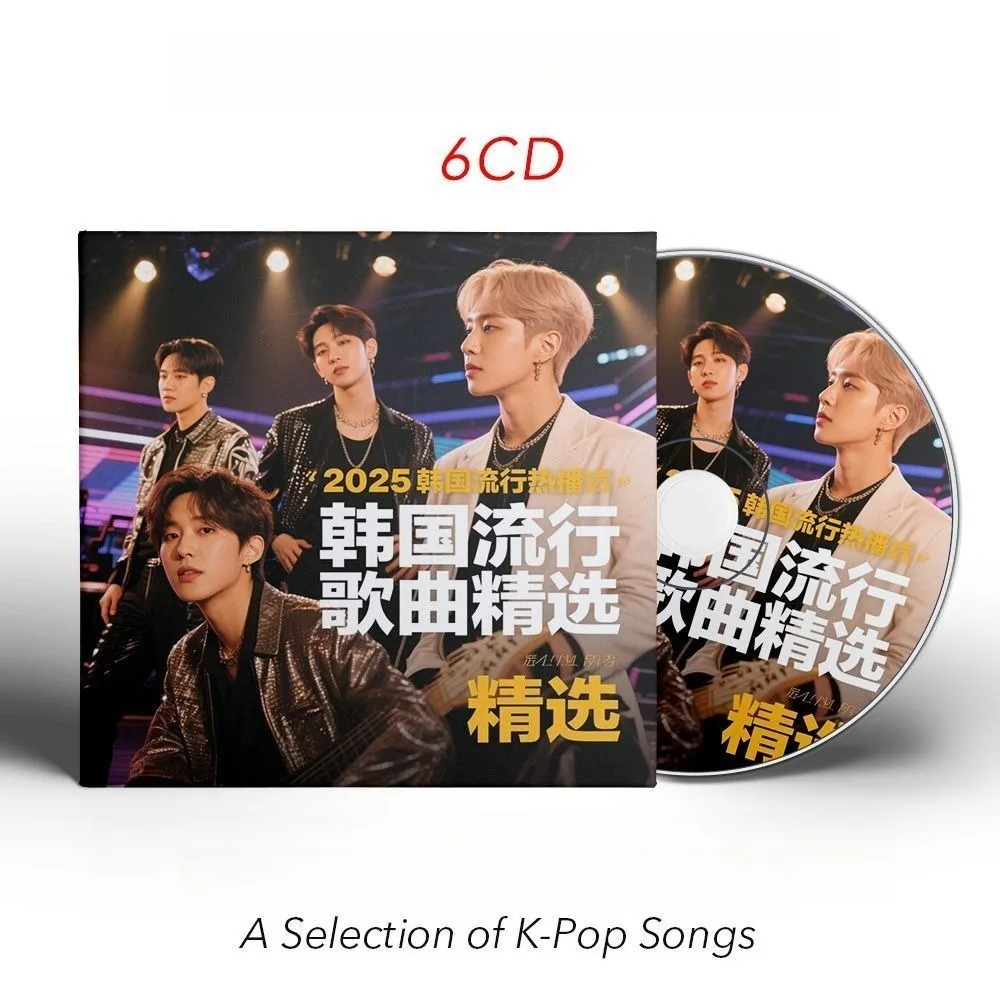 

K-Pop Hits Collection 6CD - Brand New - Korean Classic & Popular Songs - Car & Home Audio Discs for Music Lovers