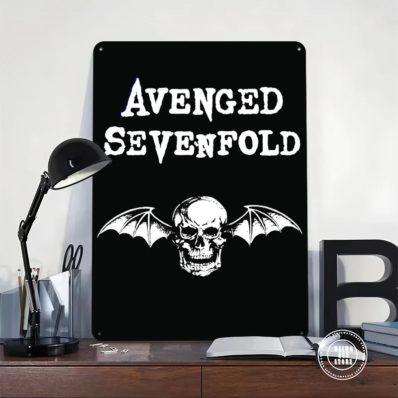 Avenged Sevenfold Poster Retro 3D Printed Metal Signs Customized Wall Hanging Gift for House Living Room Decorations Wand Deko