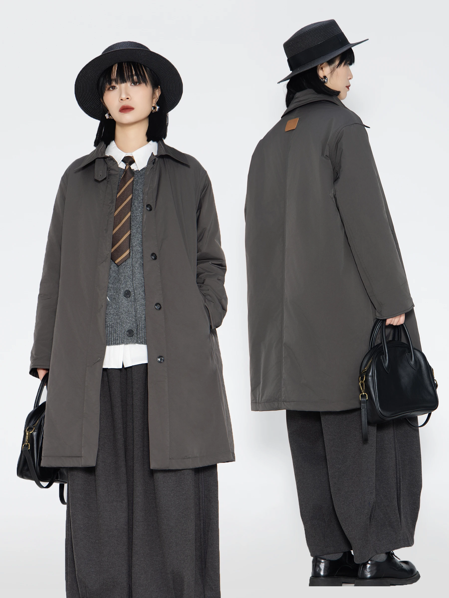 

Женское шерстяное хлопковое пальто средней длины с эффектом похудения, на одной пуговице, для повседневной носки, с длинными рукавами, модный дизайн