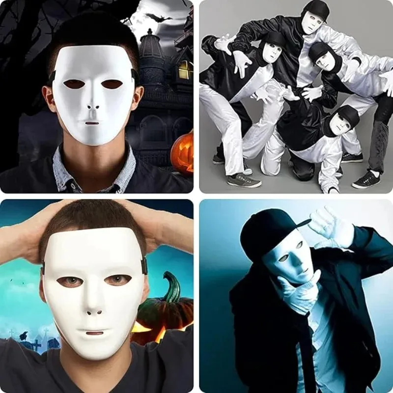 1-20PCS Halloween Cosplay Masquerade Mask Full Face Hand Painted Design for Kids and Adults Party Decoration Costume Accessories