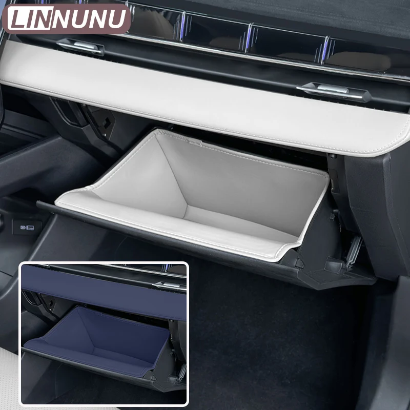 LINNUNU Fit for GEELY Atlas II Starray Boyue L Car Door Inner Armrest Handle Storage Box Glove Box Organizer Bag Slot Cushion