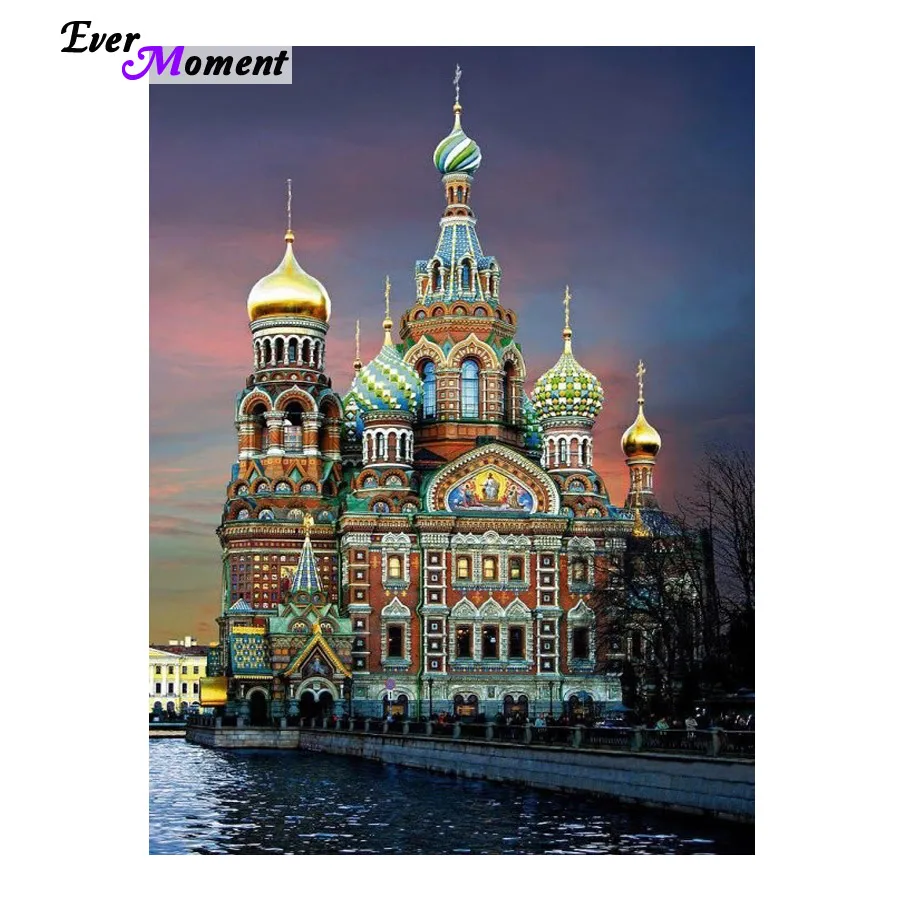 DIY 5D Diamond embroidery Diamond mosaic Vasile Assumption Cathedral knitting needles needlework diy diamond painting ASF236