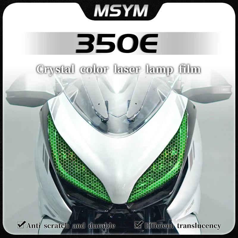 

For Zontes 350e E350 350E 350 E ZT350E ZT350-E Headlight film transparent protective film honeycomb laser light film accessories