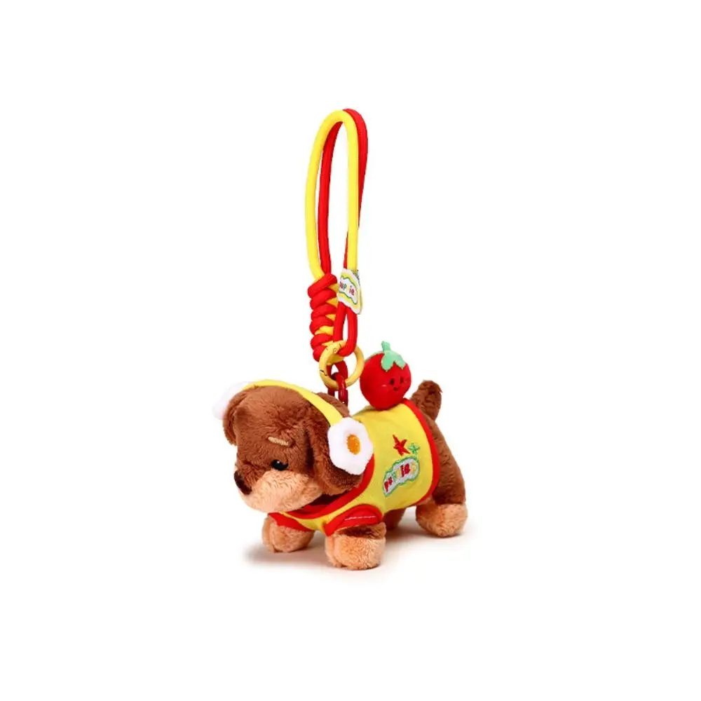 Puszysty Puszysty Jamnik Pluszowy Piesek Brelok Miękka Biżuteria Szczeniak Samochodowy Pierścień na Klucze Ozdoba Kreskówkowe Zwierzę Szczeniak Lalki Breloczek Wiszący Dodatek