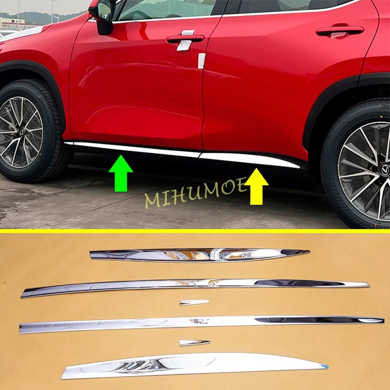 

6Pcs Stainless Steel Car Door Body Side Molding Protector Strips For Lexus NX250 NX350 NX350h NX450h+ 2022 2023 2024