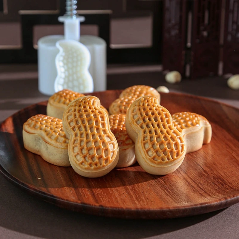 Silicone Material Soap Mold Peanut Mooncake Mold for Making Jelly Cookies Chocolate DIY Handmade Soap Tray F1FB