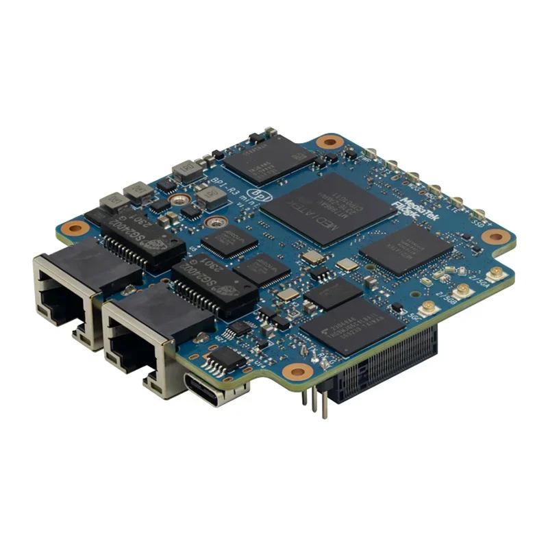 

Banana Pi BPI-R3 Mini Router Board MediaTek MT7986 ARM A53 2G DDR 8G eMMC Support WiFi 6 and 2 x 2.5GbE Port Open Source Router