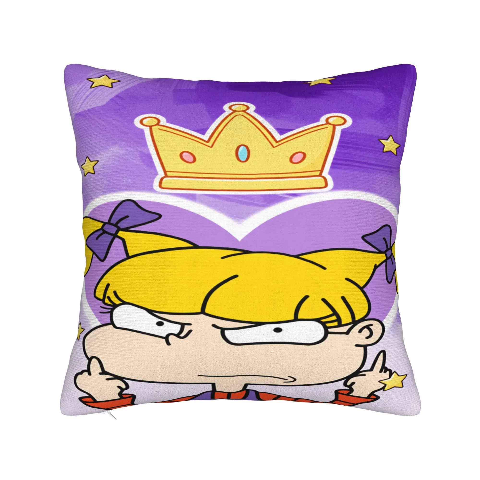 R-Rugrats Angelica Pickles Pillow Case  Comfy Pillow Cover Fashion Cushion Cover For Couch Sofa Bedroom