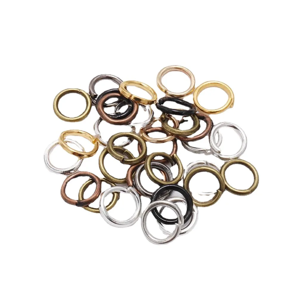 200pcs/lot 4 5 6 8 10 mm Jump Rings Split Rings Connectors For DIY Jewelry Clothes Making Accessories Wholesale Supplies