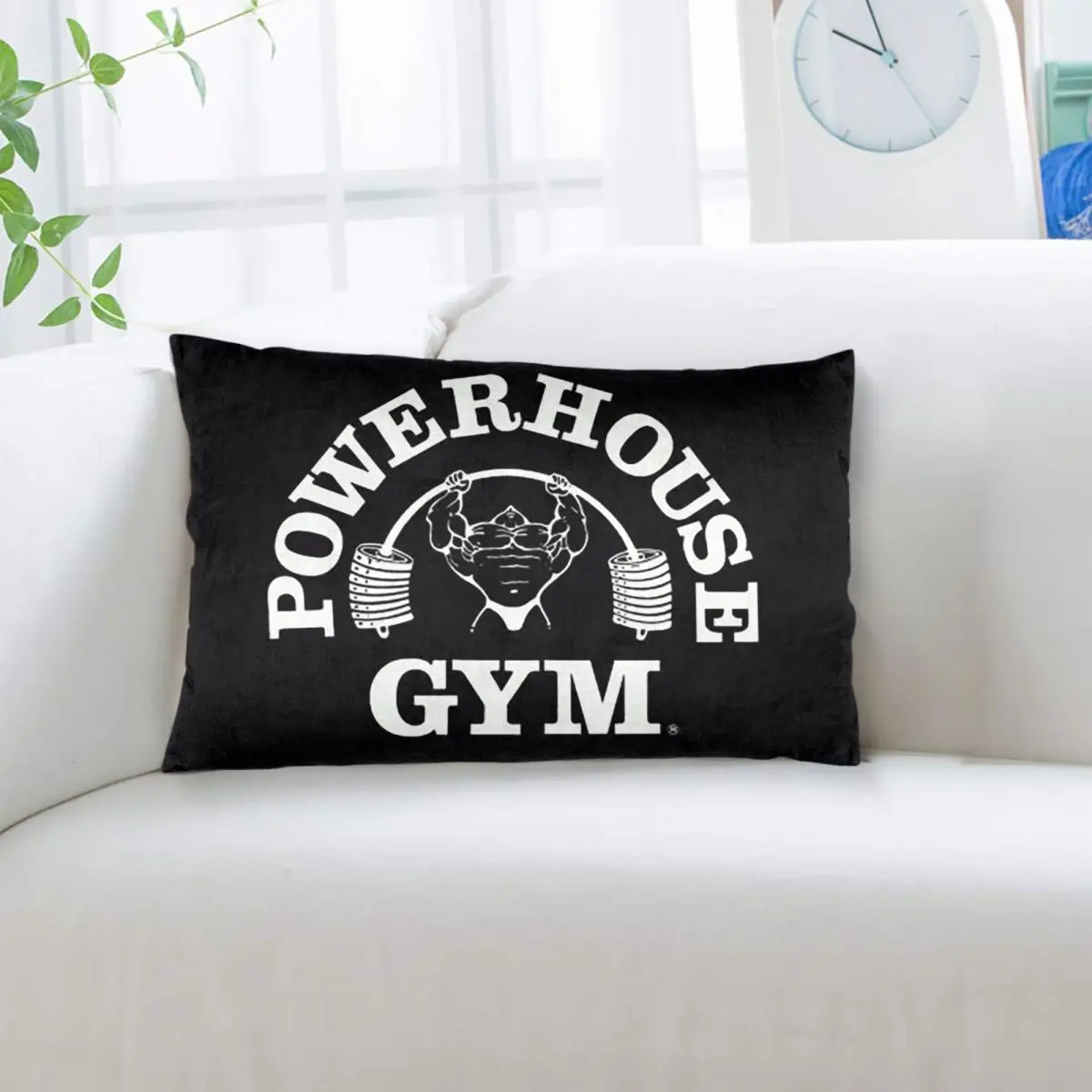 Powerhouse Gym Fitness Building Muscle Rectangle Pillowcase Cushion Cover Decor Bedroom Bed Home Comfort Throw Pillow