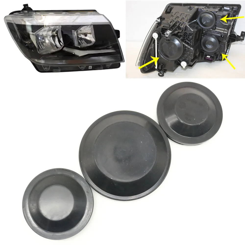 

1pcs Front Headlight Rear Bulb Extension Seal Cap Headlamp Dustproof Cover 3C0941607A 1K6941608A For VW Crafter MK2 2017-2026