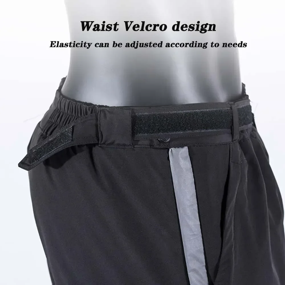 Pantalones de invierno para motocicleta, cubierta cálida a prueba de viento para piernas, rodillera para ciclismo al aire libre, protector a prueba de caídas, rodillera desmontable tipo desgaste externo