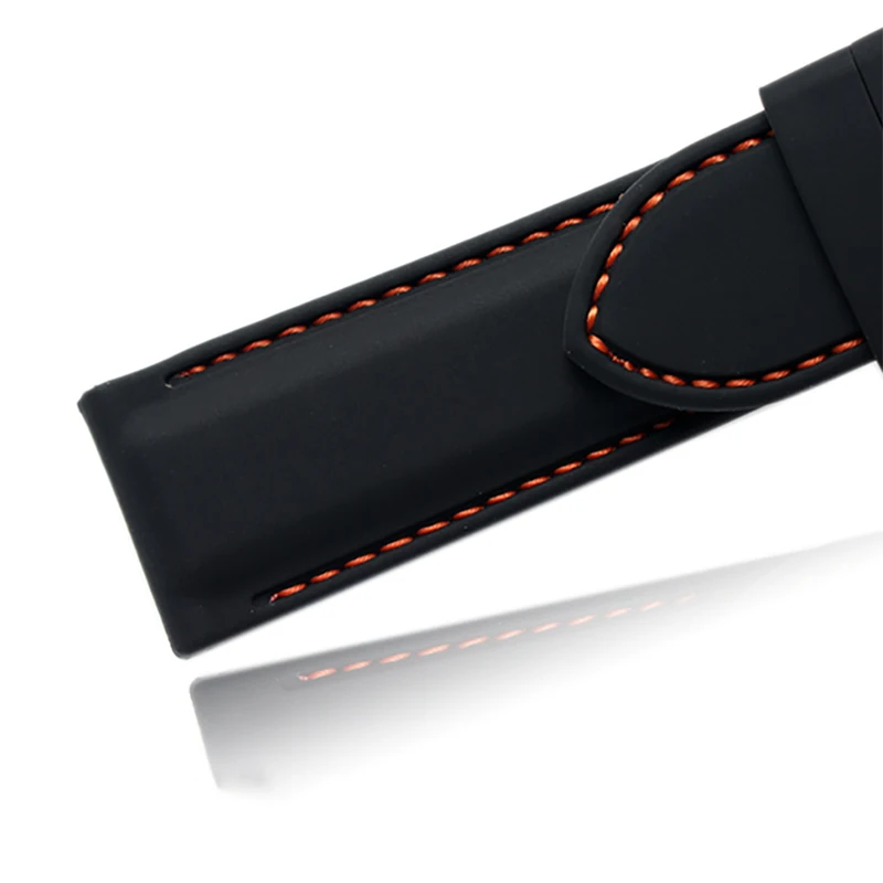 Generic Watchband Silicone Rubber Watch Strap Bands Waterproof 20mm 22mm 24mm 26mm Watches Belt