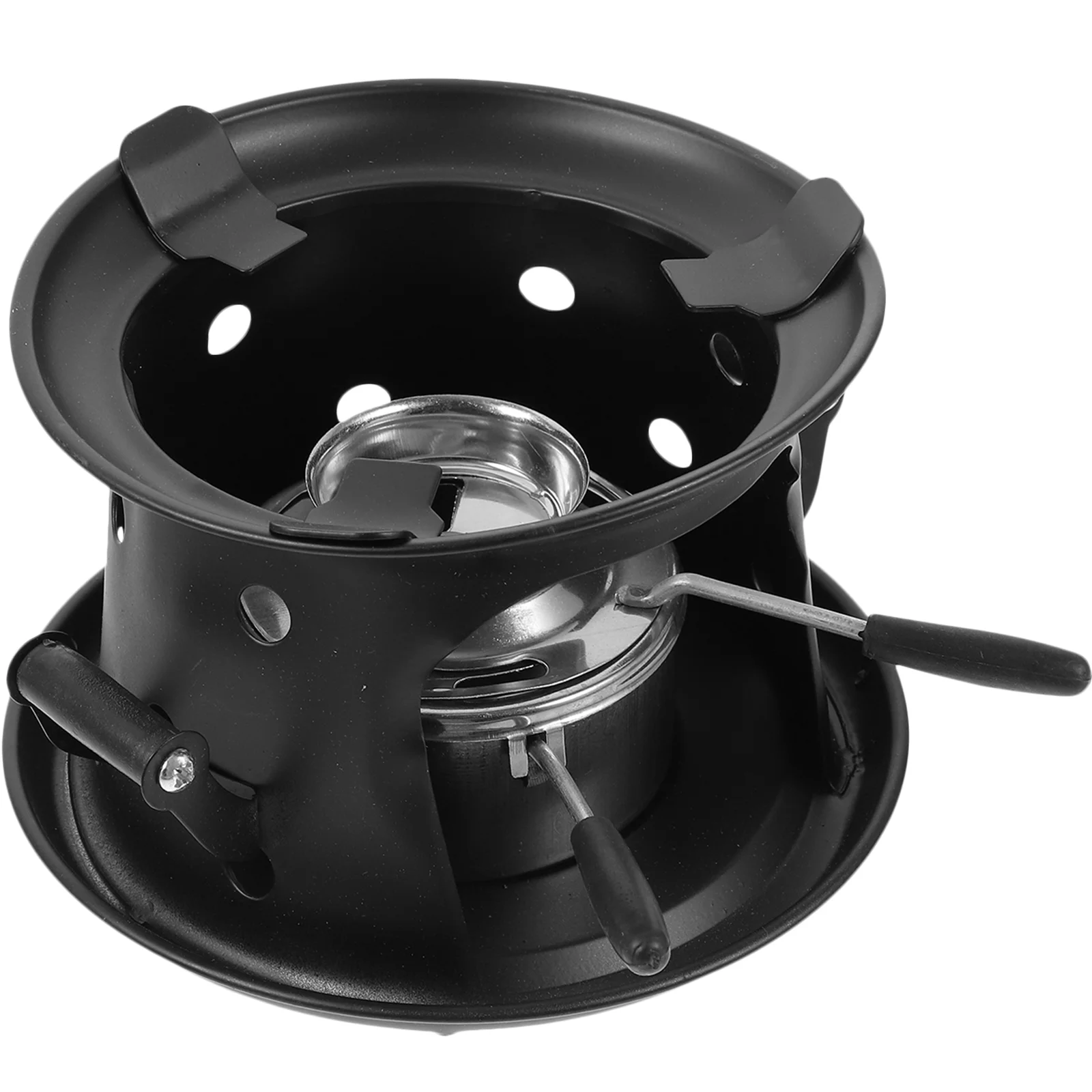 

Small Heater Alcohol Stove Burner Pot Backpack Hot Outdoor Silver Picnic Metal Camping Travel