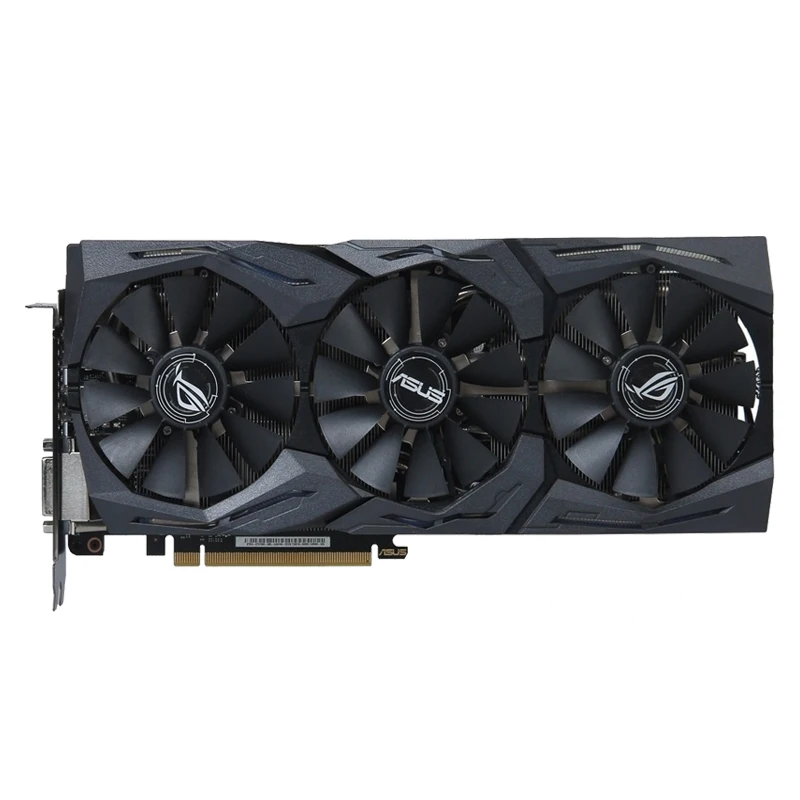 ASUS GeForce GTX 1080 8GB GDDR5X 256-bit PCIe 3.0 x16 16nm وحدة معالجة الرسومات لألعاب الكمبيوتر المكتبي