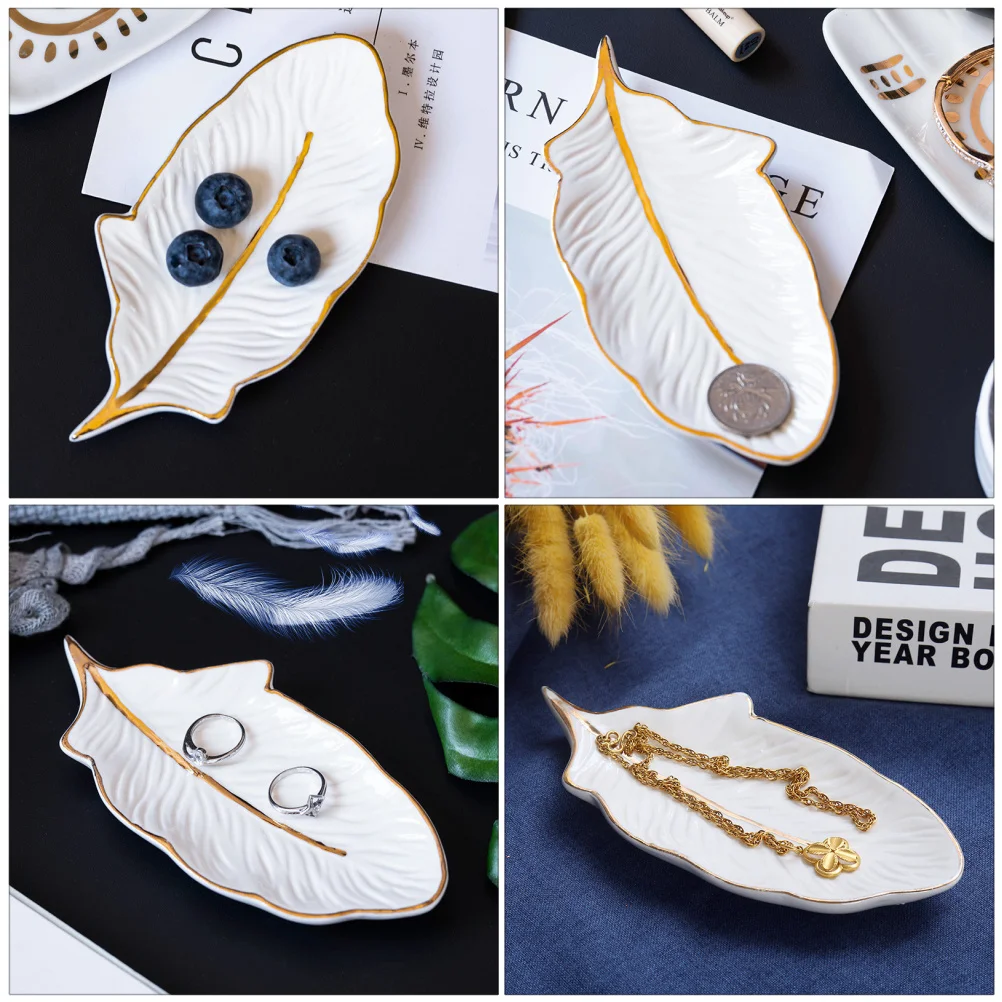 

Delicate Jewelry Tray Bracelet Display Plate Ring Earring Container High-end Holder