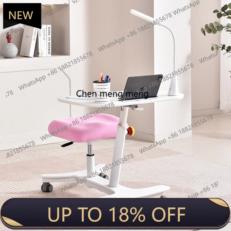 

E153 Integrated study table Students can lift and lower writing household desks and chairs can move small apartment desks