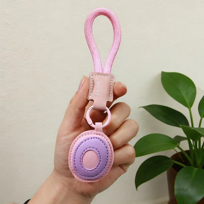 Q-Z Alphabet Car Keychain Set - 10 Letters Cute Leather Keyring Creative Bag & Car Key Accessory Couple's Gift Backpack Charm