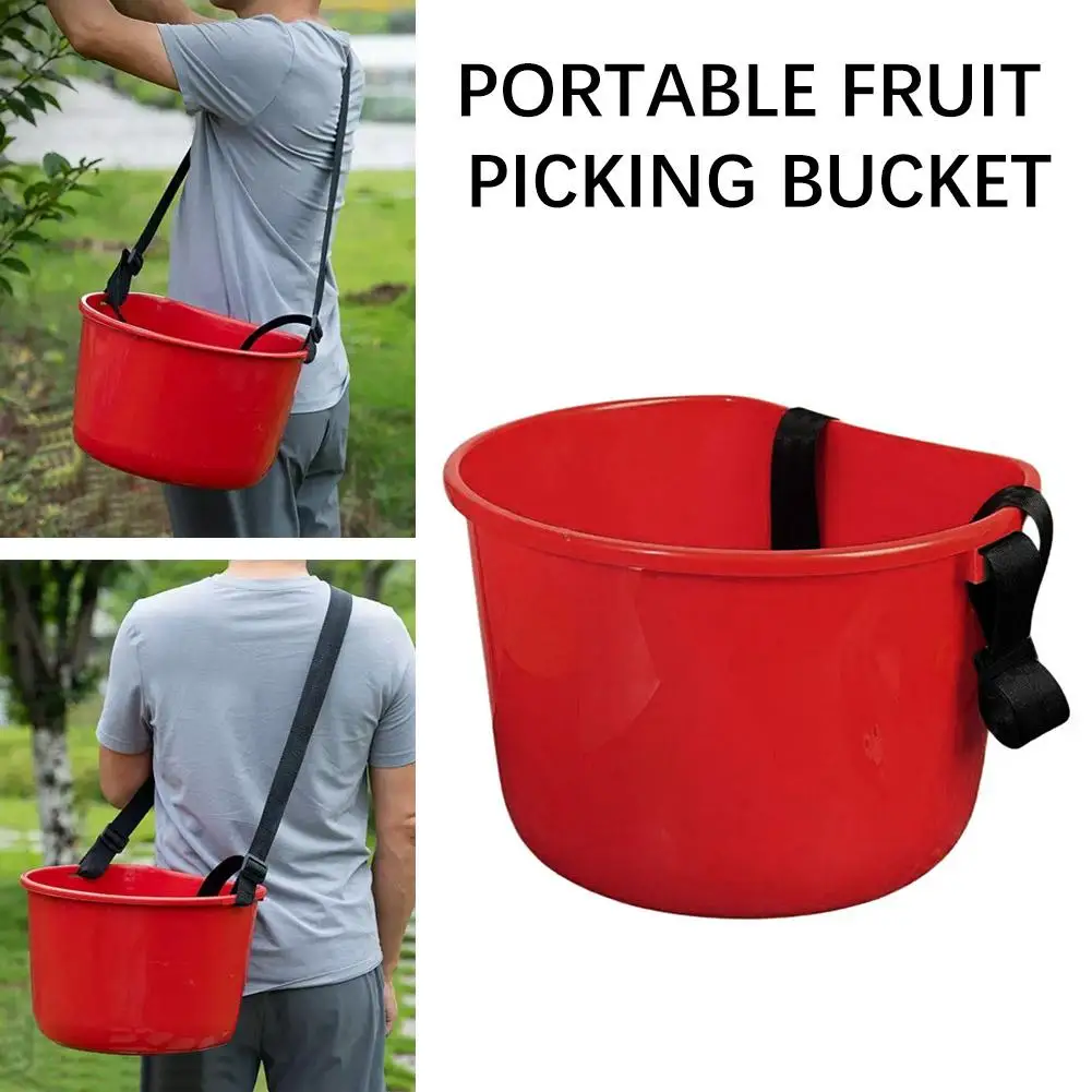 Fruit Picking Basket Picker Lightweight Bucket Organizer Collection Accessories Gardening Tool for Lawn Garden Yard Vegetables