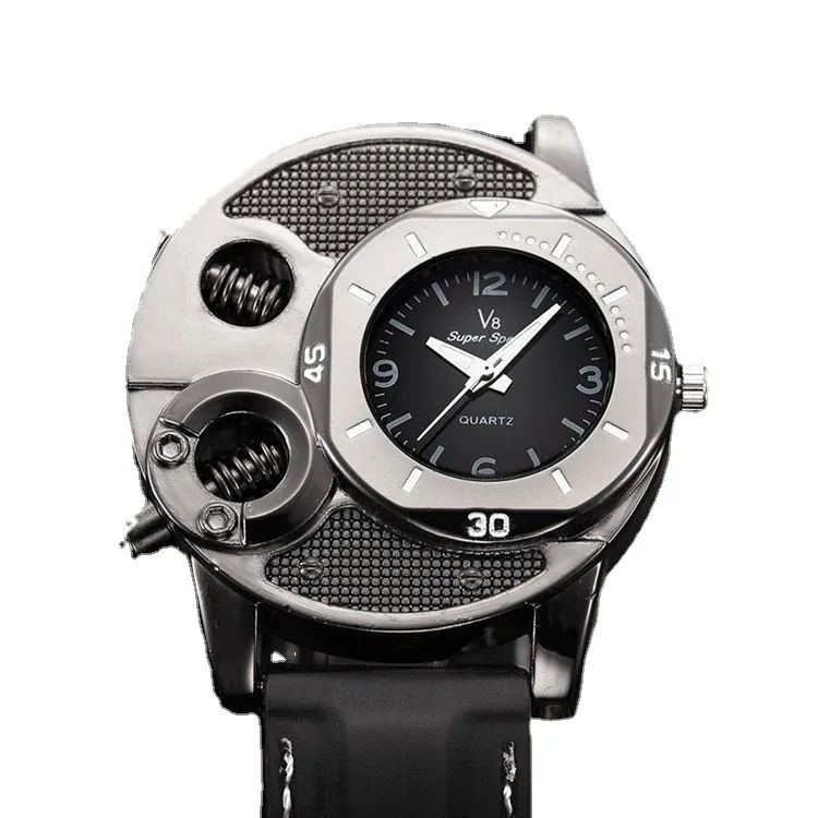 V8 Student personal isierte große Platte Sport Herren uhr lässig Business Quarzuhr trend ige Mode Silikon Quarzuhr