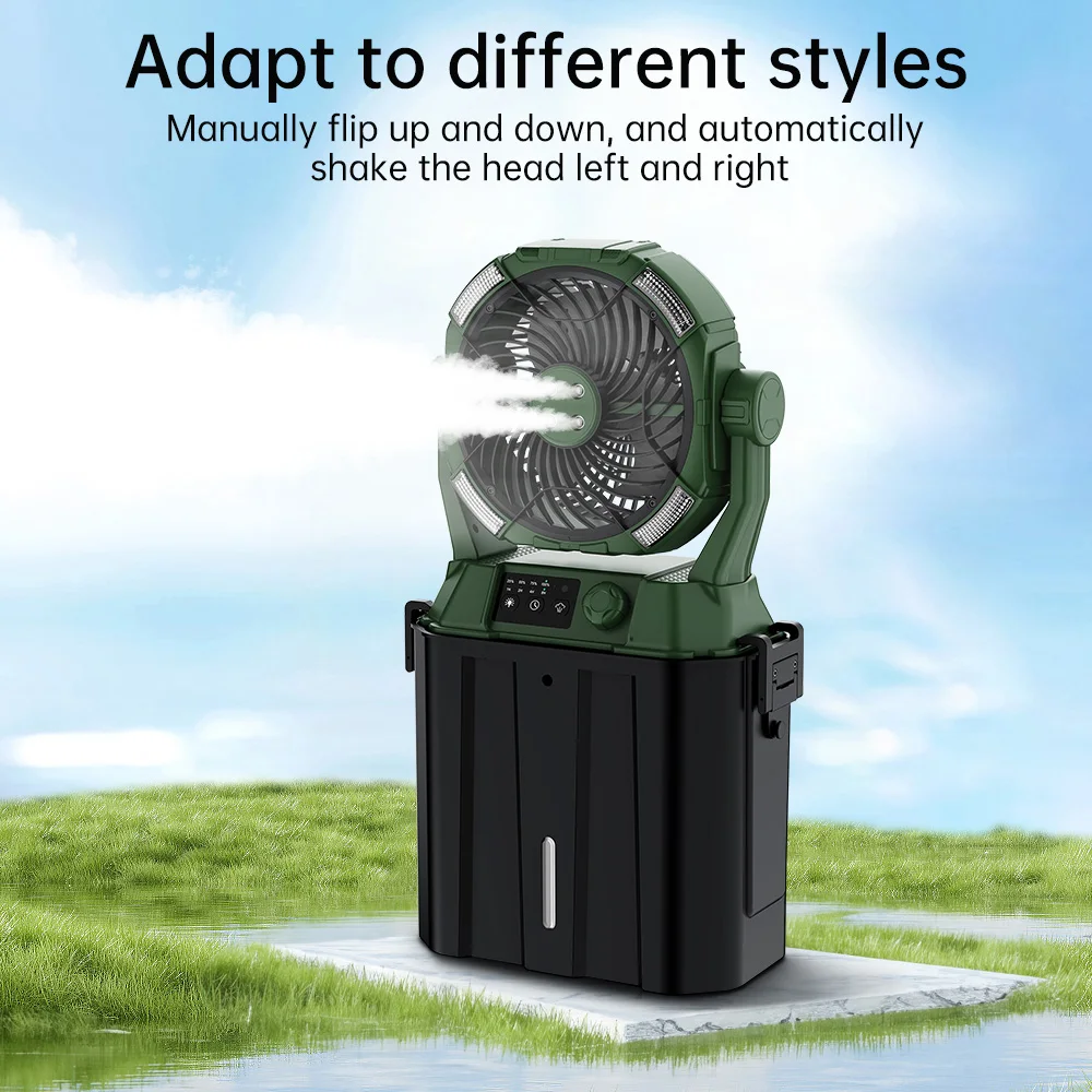 2026 Large Air Cooling Fan Air Cooler With Wind 6L Bucket Portable 3-Speed Evaporative Mist Fan Water Mist For Outdoor Usepromot