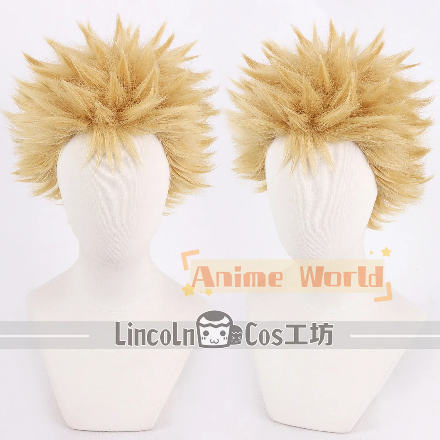Anime Terashima Nobuo Cosplay Wig Halloween Carnival Party Props Synthetic Hair Heat Resistant Fiber + Wig Cap