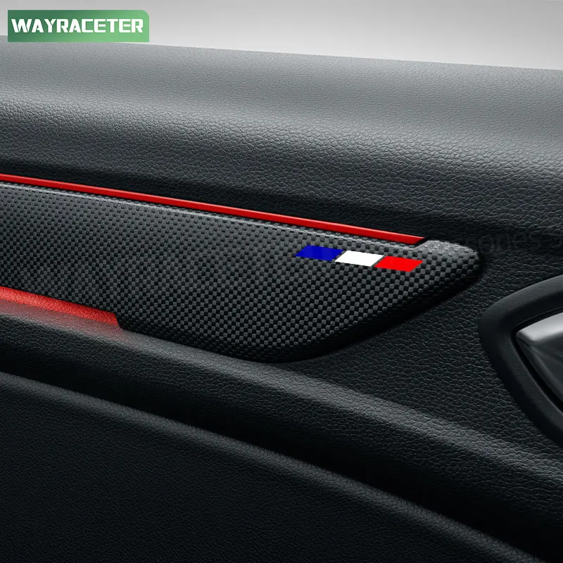 4 قطعة العلم الفرنسي العاكس الفينيل مرآة الرؤية الخلفية عمود الجسم لوحة القيادة ملصق لرينو ميجان كليو زوي أركانا سانديرو 2023