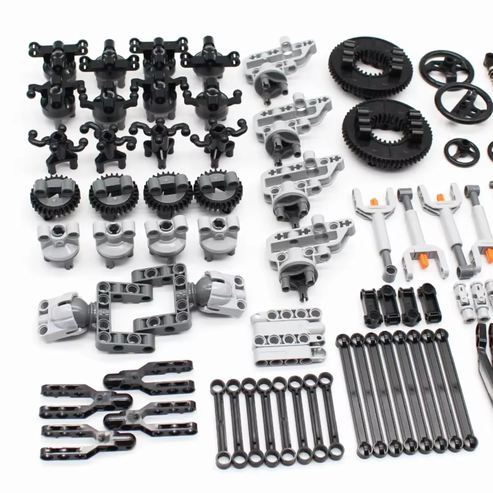 136PCS Suspension Brick Set met pneumatisch/versnelling/actuatorsysteem STEM educatieve bouwkit compatibel met technisch