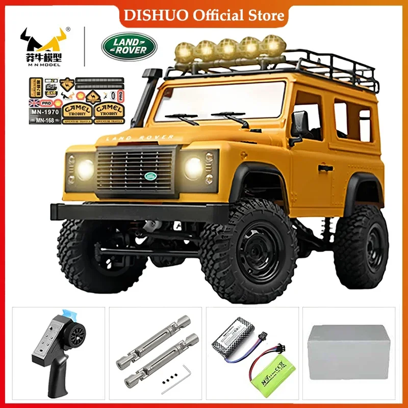 RC 크롤러 4x4 자동차 MN128 MN82S 2.4G 클라이밍 버기 전문가용 LED 라이트 풀 스케일 원격 제어 자동차 장난감 소년 선물