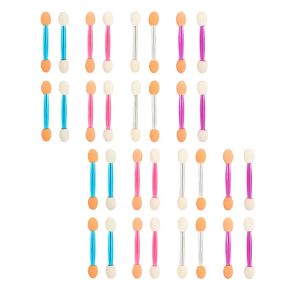 120pcs Dual-Ended Eyeshadow Sticks Mini Applicators Smooth Eye Makeup Tools For Women Disposable Plastic Eyeshadow