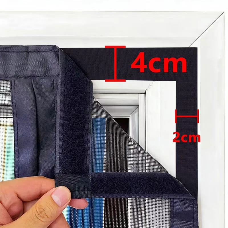Magnetic Mosquito Net Door Screen Anti Mosquito Insect Invisible Glass Fibre Mesh Custom Size Curtain Tulle Automatic Closing