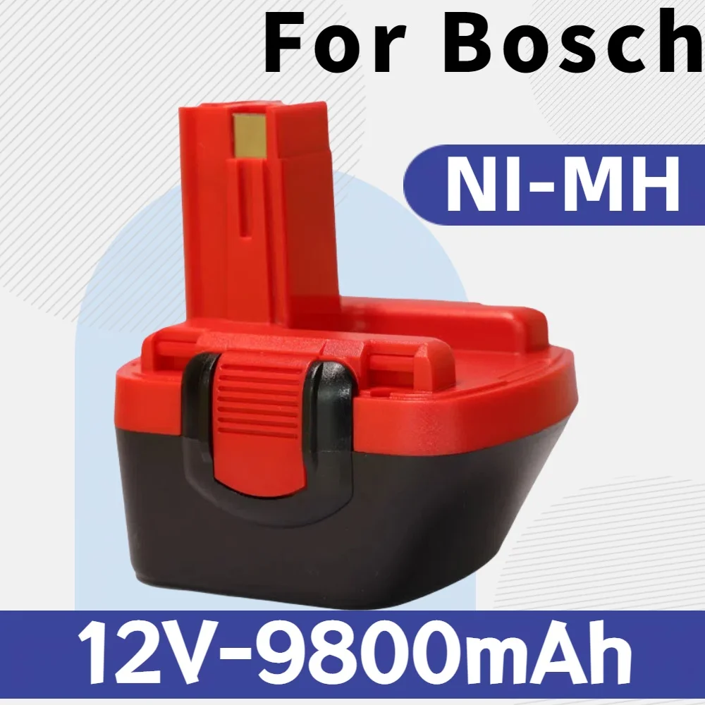 

12V Ni-MH 9800mAh Rechargeable Battery for Bosch 12V Drills BTA120 22612 23612 3360 3455 PSR 12VE cordless power tools