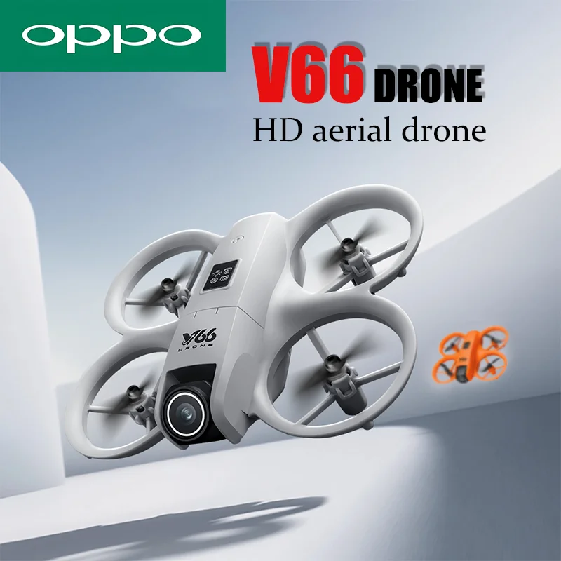 OPPO V66 طائرة بدون طيار صغيرة مع كاميرا 4K HD WiFi طائرة بدون طيار FPV تجنب العوائق جيب التحكم عن بعد هليكوبتر كوادكوبتر هدية للطفل #1