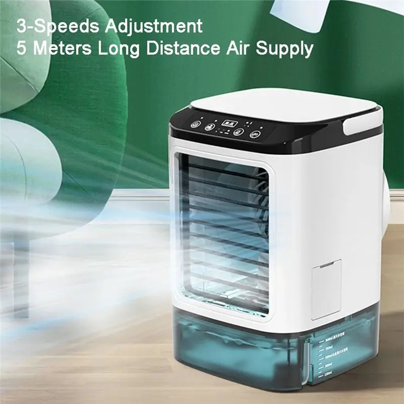 M02K-Portable Air Conditioner Portable Fan Dual Spray Ultrasonic Atomization Speed Mute Air Cooler image 2