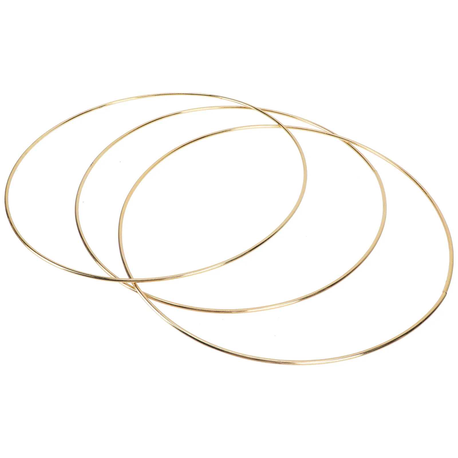 

3 Pcs Iron Ring Wreath Christmas Frame for DIY Hoop Decor Wire Rings