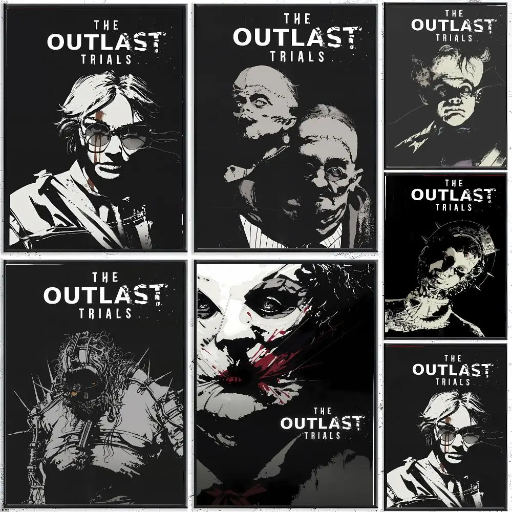 Intense Survival Horror T-The Outlast Trials Poster Modern Indoor Wall Decor & Aesthetic Home Space Design