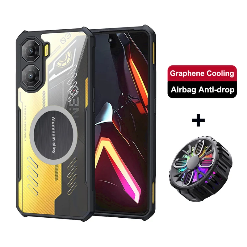 Para Nubia Neo 3 5G funda con orificio de ventilación de grafeno para Nubia Neo3 GT 3GT disipación de calor transpirable + radiador para Nubia Neo 2 Neo2