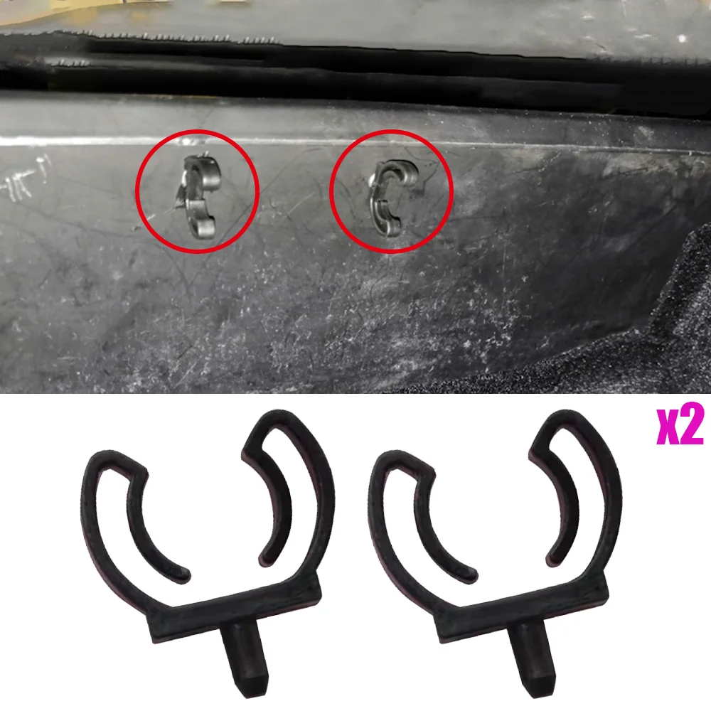 2Pcs For Kia Rio 1G 2G 3G 4G 2000 2001 2002 2003 2004 2005 2006 2007 2008 - 2024 Lock Pencil Tray Clips Rivet Black