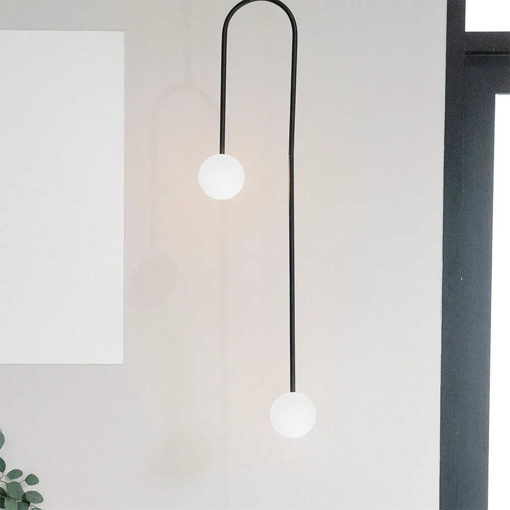 

2Pcs Acrylic Milky White Round Ball Lampshade Single Hole Easy Install Soft Light Home Decor Replacement Globes