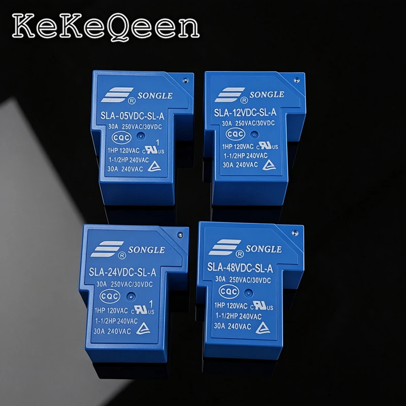 SLA-12VDC-SL-A  Power Relays 5Pin SLA-05VDC-SL-A SLA-24VDC-SL-A  SLA-48VDC-SL-A 5V 12V 24V 48V 30A T90 A Group of Normally Open