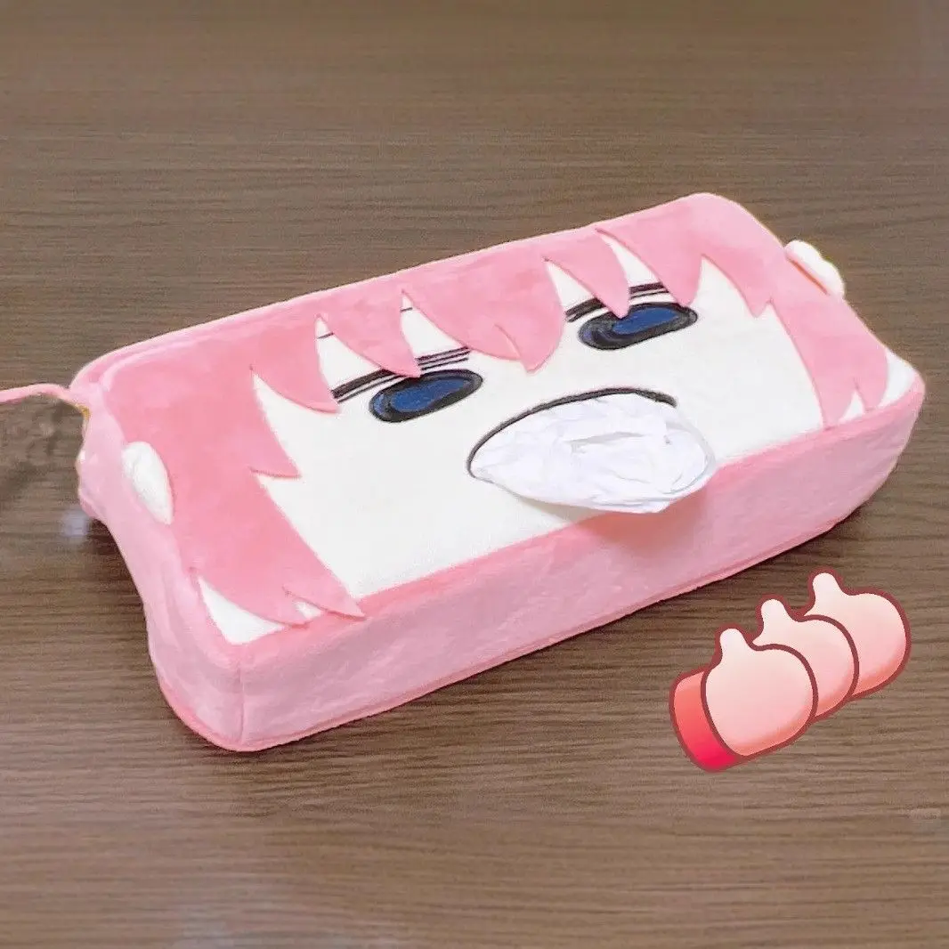

Gotoh Hitori Anime Cosplay Cute Tissue Box Cartoon Desktop Tissue Storage Bag